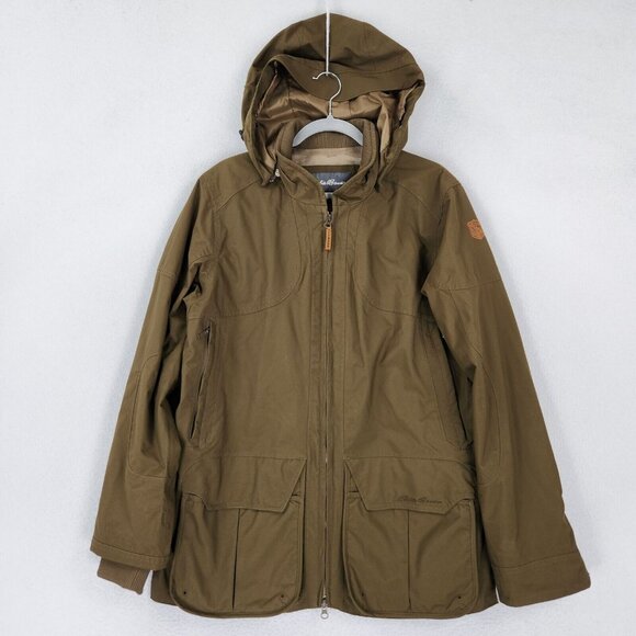 Eddie Bauer Other - Eddie Bauer Jacket Mens Small Green Sport Shop Weather Edge Hooded Field Utility